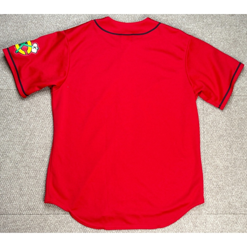 Majestic Vintage NHL Chicago Blackhawks‎ Baseball Jersey Size Large - Picture 7 of 7